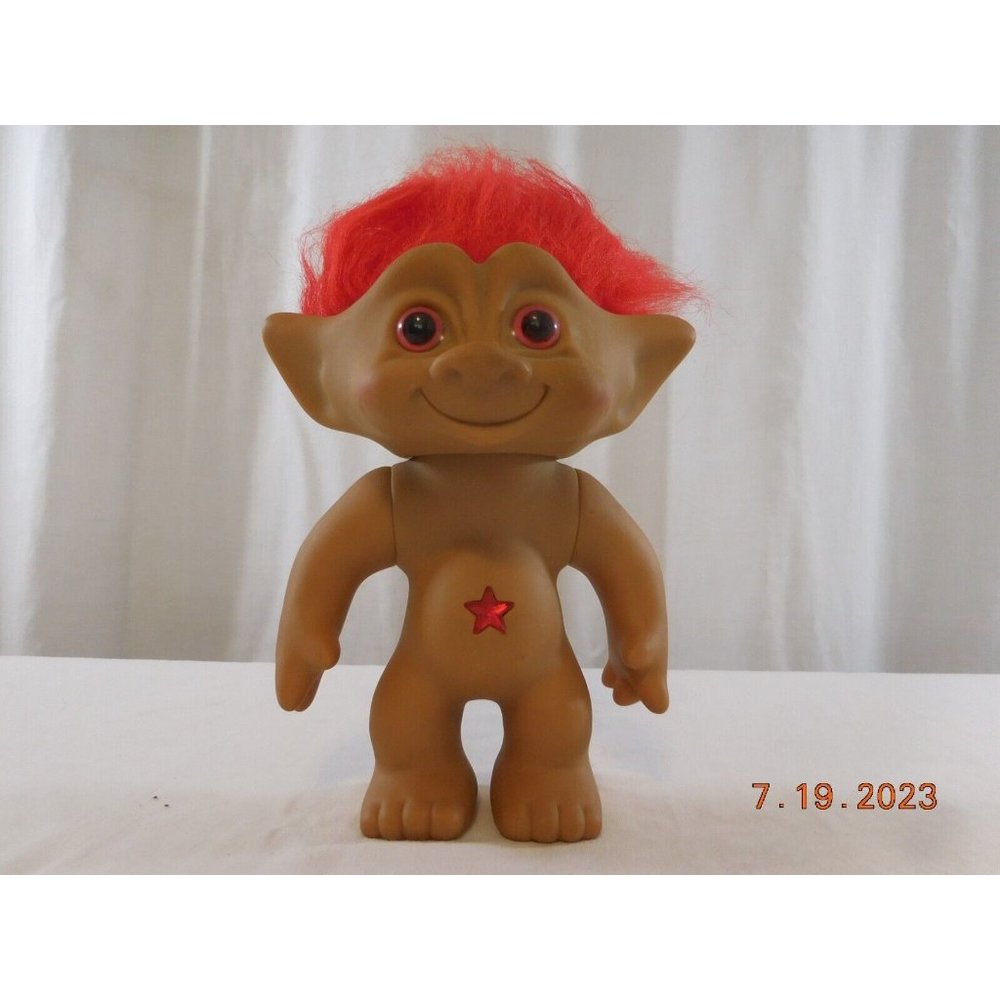 Ace Novelty Treasure Troll 8” Pink Hair‎  Pink Star Jewel